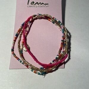 Bundle of bead bracelets 831